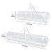 Joiedomi 2 Pack Wrapping Paper Storage, Clear Gift Wrap Organizers Container Bag Wrapping Paper Holder Made from Water Proof PVC and Fabric, Fits Up to 20 Standard Rolls (White)