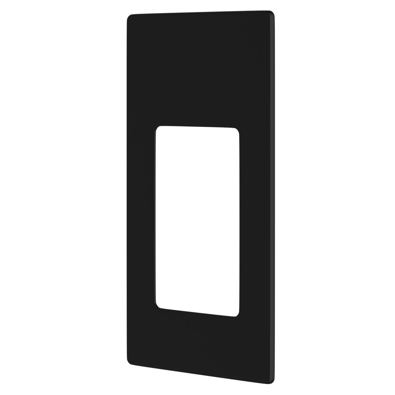 in-Wall Electronic Toothbrush Charger Fascia Plate (Only) by ProofVision. Compatible with Oral B/Braun Electric Toothbrushes (Black)