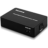 Superbpag 7 Port Portable Multi USB Charger 70 Watt 14A with USB 3.0 Hub Data Transfer for iPhone 6 / 6 Plus, iPad Air 2 / mini 3 ,Samsung Galaxy Tablet and Phone, Black