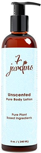 7 Jardins Unscented Pure Body Lotion - Daily Moisturizer for Sensitive and Dry Skin Enriched with Plant Based Ingredients, Plant Oils. 100% Safe, Natural & Sulfate Free