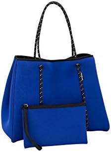 Large Neoprene Multipurpose Washable Tote Bag Matching Purse Inner Zipper Pocket