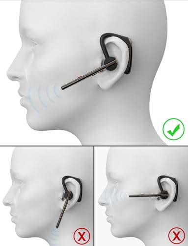 New Bee Auriculares Bluetooth V5.1 inalámbricos Manos Libres con 72 Horas de Tiempo de reproducción y micrófono CVC 8.0 Dual ENC con cancelación de Ruido (M50)