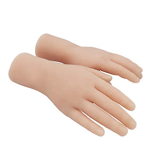 1 Pair Silicone Lifesize 3 Years Old Child Child Mannequin Hand Display Jewerly Display Art Sketch