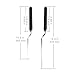 Angled Icing Spatula, Stainless Steel Offset Spatula, Cake Spatula, Set of 2 (12.5 Inches and 10.5 Inches)