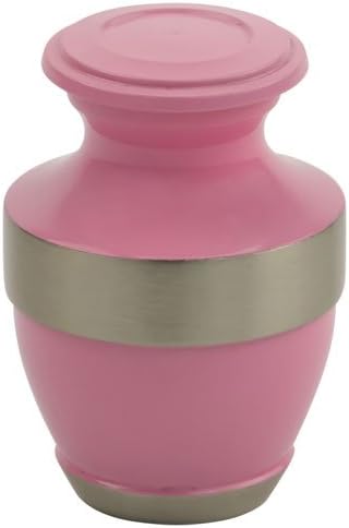 Silverlight Urns Adria Pink Keepsake Urn, Mini Cremation Urn Pink, 3 Inches Tall