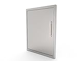 BBQ ACCESS DOOR *NEW STYLE*Elegant/17 By 24 Inch/ 304 Grade Stainless Steel Bbq Island/Outdoor Kitchen Access Doors/Perfect Size For Propane Tank Storage/Includes Built In Paper Towel Holder