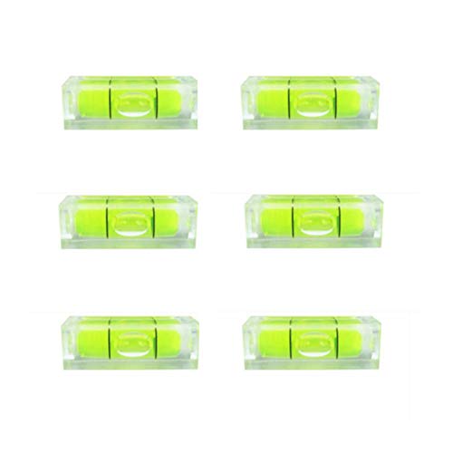 SIZIKJXGHWYI 6Pcs Small Bubble Level 10x10x29mm Mini Square Spirit Level Picture Hanging Levels Mark Measuring Instruments Layout Tools