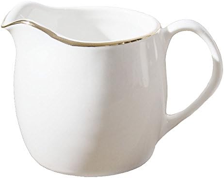 Ceramics Simple Design Flower Mixing Milk Cream Pot Milk Jug Milk Syrup Server