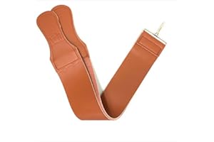 G.B.S Gents Leather Razor Strop 2.5" x 22" Super Soft Cowhide Dual Straps with Clip Sharpening Razor, Knifes & Kitchen Cutlery, Keeps Your Blade Sharp