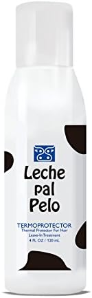 Leche Pal Pelo - Hair Thermal Protectant Leave in treatment with Natural Soy, Wheat and Aloe Vera - 4 oz. Tratamiento Termoprotector con Soya, Trigo y Aloe Vera - 120ml.