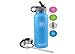 32oz Stainless Steel, Wide Mouth, Vacuum Insulated, Double Walled Water Bottle, Includes Leakproof Travel Lid and Easy Carry Straw Cap
