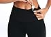 Oalka Women Yoga Pants Workout Running Leggings Black S