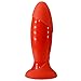 Cob 4.5 Inches Silicone Vibrating Butt Plug Anal Vibrator Prostate Massager for Men or Women (Red)