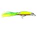 Aomeiter Squid Skirts Hard Fishing Lures, Lifelike Swimbait Octopus Bait with 2 Treble Minnow Hooks,1.4 OZ/5.1 IN, Pack of 6