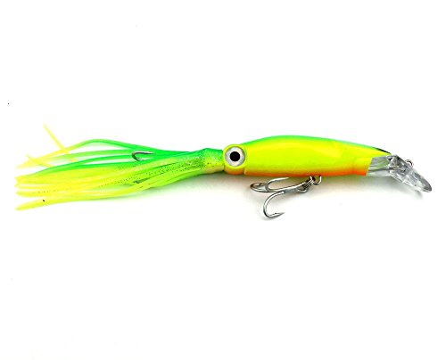 Aomeiter-Squid-Skirts-Hard-Fishing-Lures-Lifelike-Swimbait-Octopus-Bait-with-2-Treble-Minnow-Hooks14-OZ51-IN-Pack-of-6