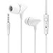 UiiSii C100 Earphones In-ear Earbuds Headphones with Microphone (White)