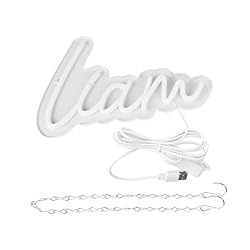 ATTNEON Liam Name Neon Sign,LED Liam Name Neon