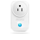 SZMDLX Wifi Smart Plug, Wifi Outlet Wireless Socket Compatible with Alexa Google Home, No Hub Required, Remote Control Outlet with Timing Function (1 Pack)