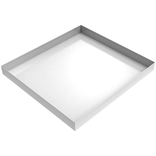 27" x 25" x 2.5" Compact Washing Machine Drip Pan (White) - Thumbnail 2