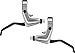 SHIMANO Brake Lever Set, w/T-Type Cable, 1400x1600mm, Silver