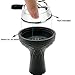 Hookah Bowl Silicone 7 Holes Shisha Bowl Right Replacement for Clay Ceramic Bowls Size Perfect Fit Kaloud Lotus Wind Cover,Black(3.85