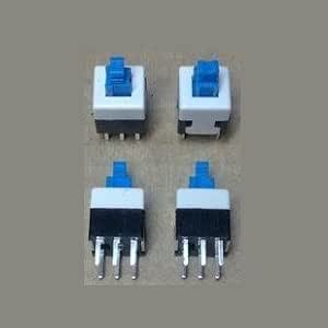 Uni-mall 500pcs 8 X 8mm 6-pin Self-locking Switch Push Button