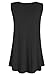 Esenchel Women's Flowy Sleeveless Tunic Top For Leggings 3X Black