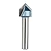 uxcell 60 Degree V-Groove Router Bit 1/2