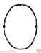 Nikken 1 PowerBand Neck Necklace - 19084, Black, Magnetic Therapy + Far Infrared + Negative Ion, Stylish and Durable - Helps to Relax and Energize your Muscles