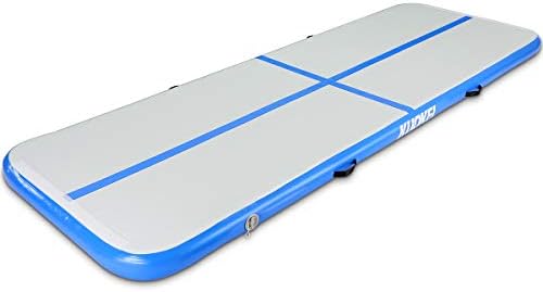KUOKEL Airtrack Tumbing Mat Inflatable Gymnastics Air Track Flooring Mat with Eletric Air Pump for Gym/Yoga/Training/Kids/Tumbling/Park/Home use