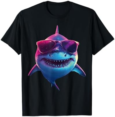 Amazon.com: Retro 80s Shark Clothes Shark Party Kids Women Men