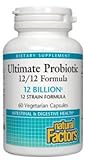 Natural Factors Ultimate Probiotic 12/12 Formula, 120 Vcaps (Pack of 2)
