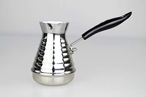 GMMH Türkische Kaffeekocher Mokkakanne Espressokocher Cezve Dzhesva aus Edelstahl 1 mm (500 ml) – Bild 4