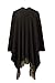 VamJump Women Winter knitted Cashmere Poncho Cape Shawl Sweater Cardigan Brown,one size(110*150cm)
