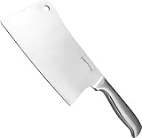 7 Inch Stainless Steel Chopper - Cleaver - Butcher Knife - Multipurpose Use for Home Kitchen or Restaurant - by Utopia Kitchen ()