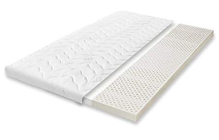Primo Line Latex Topper 150x200 H2 7 Zonen Höhe 8 cm RG 65 (bis 95kg) Matratzenauflage für Boxspringsbett (150x200x8)