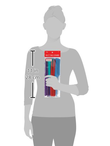 Annie Rat Tail Comb Set, 12 Count