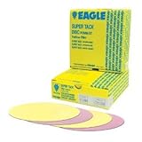 Eagle 778-1500 - 6 inch SUPER-TACK Yellow-Film Discs - Grit P1500 - 50 discs/box