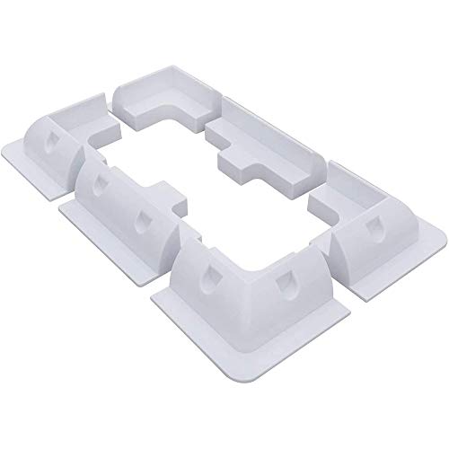 Soporte de cuatro esquinas y soporte lateral para panel solar ECO-WORTHY sin taladros para vehículos recreativos, barcos, caravanas