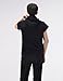 4BS Mens Casual Buckle Zipper Slim Hoodie Cotton Solid Short Sleeve T-Shirts Black US L(Tag Size 2XL)