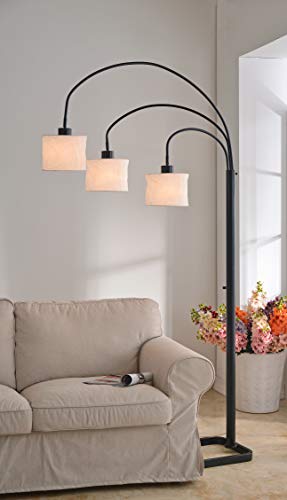 Kenroy Home 30674ORB Crush Arc Lamp 3 Light, Oil Rubbed Bronze
