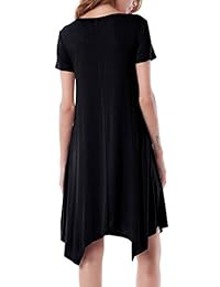 Invug, vestido playera suelto, cuello redondo, casual, para mujer