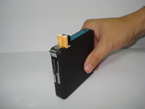 New 20 pack Automatic Loading Cigarette Case Dispenser With Built in Torch Lighter- FOR KING SIZE CIGARETTES (GD-1077 , FREE CAR sticky pad for Phone PDA MP3 MP4)