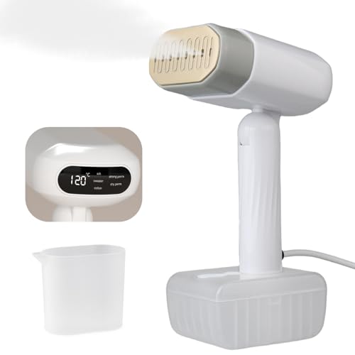 YTBVNU Steamer for Clothes,Fast Heating 20 Seconds,330ml Removable Water Tank,Steam Iron for Clothes,Dry and Wet Ironing,Handheld Portable Steamer Suitable for Travel/Home/Office