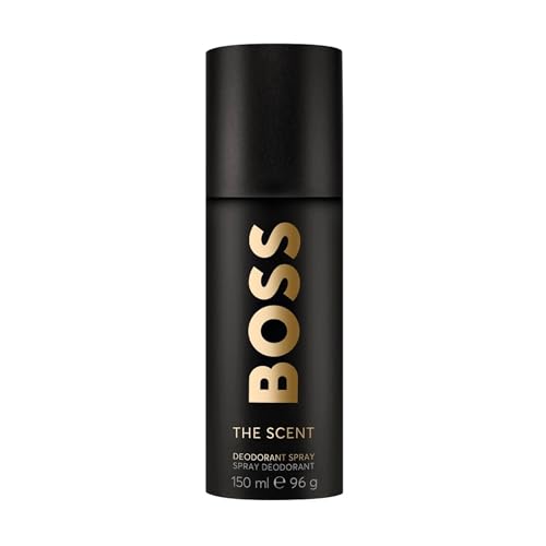 BOSS The Scent Deodorant Spray, Seductive, Irresistible and Unforgettable Fragrance Featuring Spicy Notes of Ginger, Exotic Maninka and Leather - 150ml
