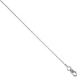 Sterling Silver Pallini Bead Ball Chain Necklaces & Bracelets 1.5mm Thin Nickel Free Italy, 7-30 inch