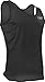 TR-903-CB Men’s Athletic Single Ply Solid Color Light Weight Sheer Fabric Track Singlet (Large, Black)