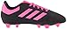 adidas Unisex-Kid's Goletto VI Firm Ground Football Shoe, Black/Shock Pink/White, 1 M US Little Kid