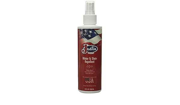 justin boots water & stain protector