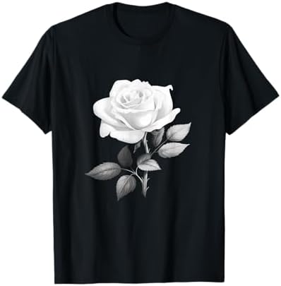 Amazon.com: Women's Cute Graphic Rose Tops I Cute Red Rose T-Shirt